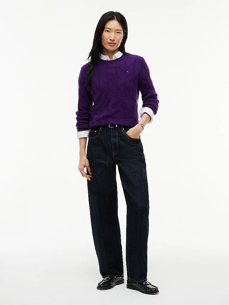 Pull Tommy Hilfiger Pull femme torsadé en laine EU - vue 7